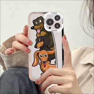 Dachshunds Dogs Phone Case для iPhone 14 13 12 11 Pro Max XS X XR SE 2020 6 7 8 плюс мини -защитный обложка