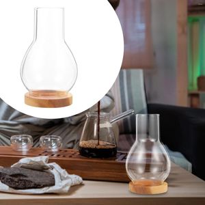 Ljushållare vintage glashållare skorstenrörsskugga lampcylinder öppen lykta ärm slutade tealight fotogen klar hydroponic