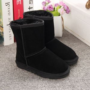 2024 Dzieci buty śnieżne Designer Buty śnieżne Big Boy Girl Winter Buty Juvenile Snow Winter Bailey 2 Bows Buty 21-35 EUR