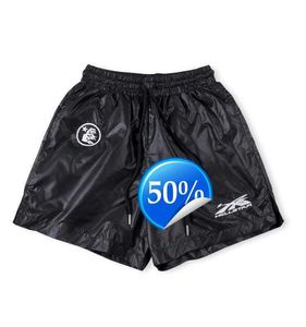 Hellstar Men Designer Hell Casual Washed Flame Letter Print Shorts Beach Swimming Oversized Basketball Running Fitness S 9847