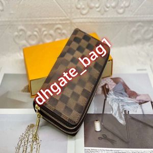 Moda çanta tasarımcısı cüzdan klasik deri eski çiçek uzun çantası çift fermuar debriyaj çantası iç mekan özellikleri çok yuvalı anahtar cep ile para çantası