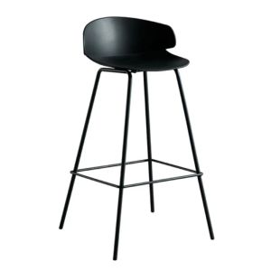 Modern Simple Bar Chair Designer Light Luxury Durable High Stools Kitchen with Backrest Nordic Front Desk Plastic Bar Stools