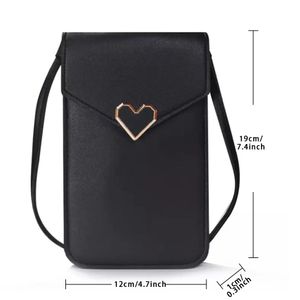 Mobile Phone Bag Touch Screen Cell Phone Pouch Wallet for Samsung/iPhone/Huawei Case Engrave Image Print Coin Purse