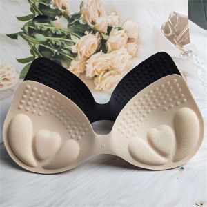 4cm Latex Chest Pad Breast Enhancement Sexy Split Ultra-thick Insert Underwear Liner U-shaped Wrap Bra Sports Bra Pad