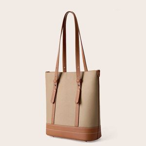 Bucket Commuter Bag Versatile High Capacity Womens Top Layer Cowhide Premium Feel Shoulder