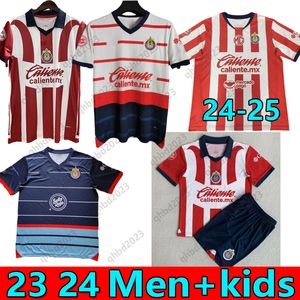 23/24 25 S-4XL Chivas de Guadalajara Soccer Jerseys I. Brizuela 2023 2024 Liga MX A. Vega J. Sanchez S. Flores Football Shirt T F. Beltran Gonzalez G. Orozco Men Kids Sats