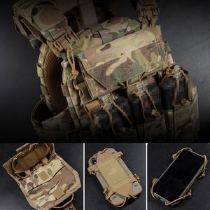 Military Mobile Phone Pouch Tactical Vest Molle Waist Bag Outdoor Fanny Backpack Hanging Mobile Phone Navigation