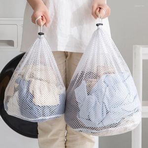 Tvättpåsar mesh tvätt underkläder smutsig bh -väska korg ren arrangör dragsken strål port hushållskläder sko storag