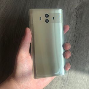 Trasparente chiaro per huawei mate 10 coperchio posteriore alloggiamento del pannello in vetro con il pannello di vetro con sostituzione della lente della fotocamera ALP-L29