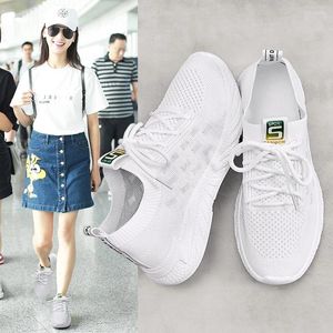 Fitness Shoes Women Casual Fashion Breathable Walking Mesh Flat Woman White Sneakers Feminino Gym Sport Wholesale