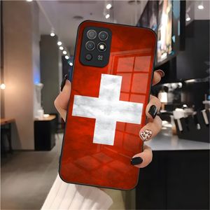 Schweizerische Nationalflaggen -Telefonhülle für Huawei P30 P30 P50 P50 P20 Proplus Lite Mate 40pro 30 20 Nove 9 8 7 Pro Cover