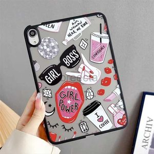 Tablet PC Case Torby Modna matte lampart Mat Clear Case na iPad Air 5 iPad 10. 9. 8. 7th 6th 5th Pro 11 2 3 4 Generation Mini 4 5 6 Hard Cover 240411
