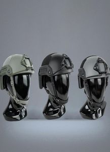 Tactical Fast MT Super High Cut Maritime Helmet W Shroud Mark Ver Paintball Mth 야외 모자 9379765