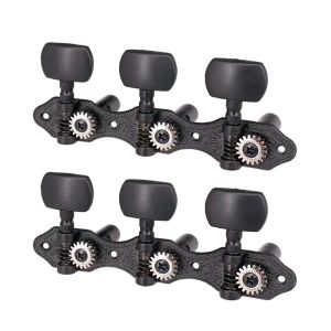 Cables 1 Pair 1 18 Black Classical Guitar Tuners Machine Heads Tuning Key Pegs for Classical Guitar or Flamenco Guitar for Guitar Parts