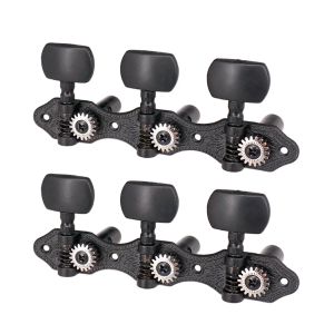 Cavi 1 coppia 1 18 Black Classical Guitar Tuners Teste Macchina Tasto Piogs per chitarra classica o chitarra flamenco per parti di chitarra