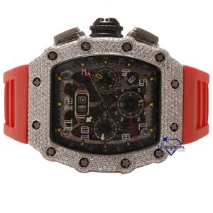 Luxury Looking Fullt Watch Iced For Men Woman Woman Top CraftSmanship Unikt och dyra Mosang Diamond Watchs For Hip Hop Industrial Luxurious 97506