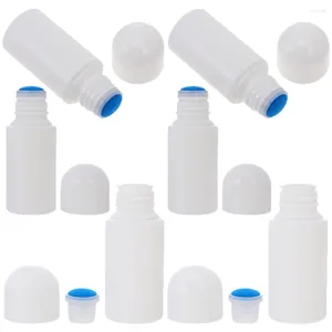 Lagringsflaskor 6 st lantställe resebehållare svamp liniment praktiskt litet huvud applikator vitt tomt