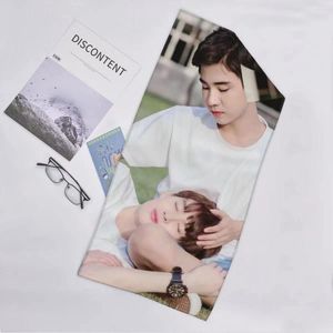 Handduk Perthsaint 35x75cm Microfiber Thai TV älskar oväntat drama Stillbilder snabbt torrt hår kvinnliga hand absorberande ansikte