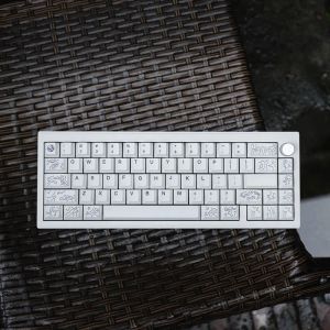 Accessories GMK keycaps Can yon White142 Key PBT keycaps Dye Sublimation Cherry Factory Height For Mechanical Keyboard Key Cap