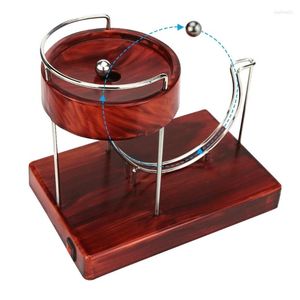 Decorative Figurines Kinetic Art Perpetual Machine Wooden Sculpture Motion Inertial Office Home Desk Ornaments Table Decoration