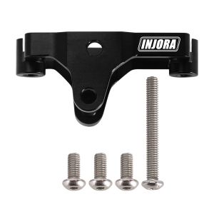 Injora 3G CNC Aluminium Servo Mount för 1/18 RC Crawler Car TRX4M Uppgraderingsdelar (4M-13BK)