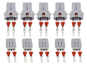 5 Sets 2 Pin DJ702621121 Auto Waterproof Wire Harness Connector 2P Male Female Grey Car Waterproof Connectors Plug 61872311 614628808