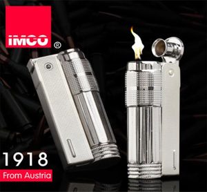 Oryginalne Imco Lżejsze benzynowe jaśniejsze Oryginalne stalowe papierosy zapalniczkowe cygaro ognia Brykiet Tobacco Lighters2780486