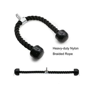 Heavy Duty Tricep Rope Pull Down Fitness Cable Attachment Biceps Triceps Back Muscle Exerciser Coated Nylon 240402