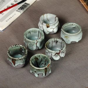 Cups Saucers Tea Single Cup Handmade Agate Glaze Small Number Bowl Master Taiwan Tianmu Zhi Wild Burning Flow