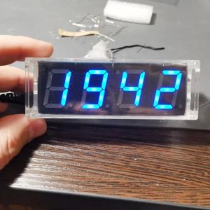 DIY Kit Elektronik Saat LED Mikrodenetleyici Kit Dijital Saat Zaman Işık Kontrol Sıcaklık Termometresi Kırmızı/Mavi/Yeşil/Beyaz