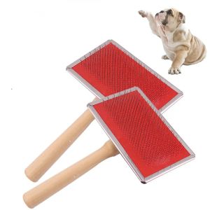 Dog Hair Remover Combs Pet Cat Cat Cat Hexdding Brush Wood Hands Wooking Cane Grooming Pettle Hair Wacs Dogs Cleaning Forniture