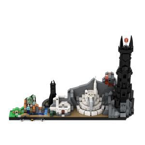 Gobicks MOC City Rings Skyline Architecture Movie Creative Model Town Street View House Building Blocks Educational Toy For Gift