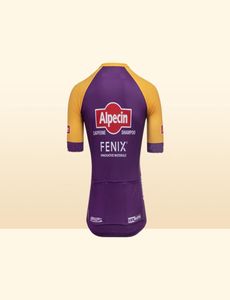 2021 Fenix Pro M Purple с коротким рукавом Cycling Jersey Jersey Summer Wear Ropa Ciclismo+ Bib Shorts 20D GEL Pad с Power Band8176502