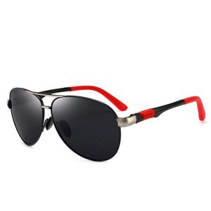 Optionale Rechteck -Weitfärer Brillen Goggle Beach Brillen polarisierte Designer Sonnenbrille mit Box -Schutzlinsen
