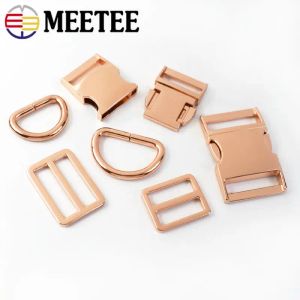 1set Mevzuatı 15-38mm Torba Kayışı Tokalar Metal Hızlı Serbest Bırakma Düzenli D Ring Tri Glide Düzenleyici Tokal Kemer Köpek Kancası DIY Aksesuarları