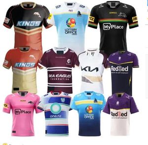 New Penrith Panthers Jerseys Gold Coast 23 24 Titans Dolphins Sea Eagles Storm Brisbane Home Away Size S-5XL