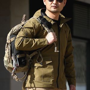 Męska wiosna M65 taktyczna armia amerykańska kurtka wojskowa Wodoodporna okopa warstwa zniszczona płaszcze męskie maskulino Casaco Masculino Windbreaker