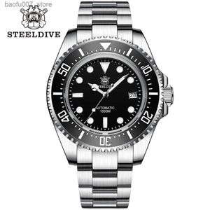 Armbandsur Steeldive SD1964 Ny ankomst 2021 Storlek 45,4 mm rostfritt stål 0m vattentät NH35 med ventil automatisk mensdykning