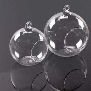 6/8cm Glasskerzenhalter Hängende Teelicht Globes Terrarium Hochzeit Candlestick Vase Home Bar Dekor für Hochzeitsfeier DIY -Geschenke