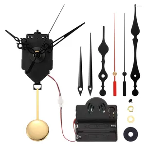 Relógios de parede Pendulum Trigger Relógio Mecanismo de movimento com 3 pares de mãos Reparar peças por atacado