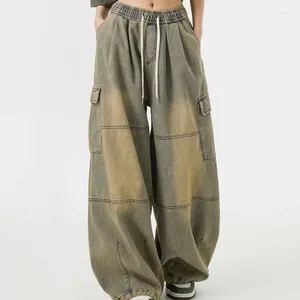 Jeans da uomo pantaloni larghi canoi abiti coreani hip hop abbigliamento vintage pantaloni maschi streetwear wear cargo uomo
