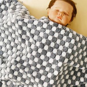 Cobertores que panoram a colcha de manta de bebê espessada espessada confortável e com vários estilos de bebê com conforto de conforto Y240411