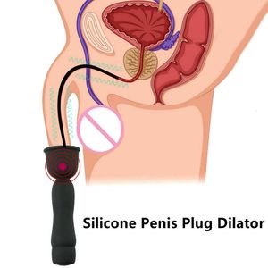 Powerful Vibrating Penis Plug Urethral Sound Catheter Dilator Prostate Massager Horse Eye Stimulator Chastity sexy Toys For Men