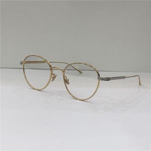 Yeni Moda Tasarımcısı Optik Gözlükler 0009 Metal Yuvarlak Çerçeve Retro Modern Stil Şeffaf Lens Reçeteli Olabilir Serbest lensler2769