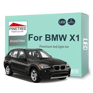 BMW X1 E84 2009-2015 LEDドームマップドアグローブボックスバニティミラーライトキャンバス用の15ps LEDインテリアライトキット