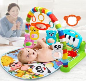 Baby Play Mat Kids Rug Education Puzzle Mattor med pianotangentbord och söta djur PlayMat Baby Gym Crawling Activity Mat Toys 46466011