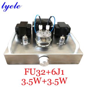 Amplificadores Lyele Audio FU32 Amplificador de tubo de vácuo DIY Kit HiFi Classe A Amplificador de áudio único AMP em casa Balanço de Threestage 3,5W+3,5W
