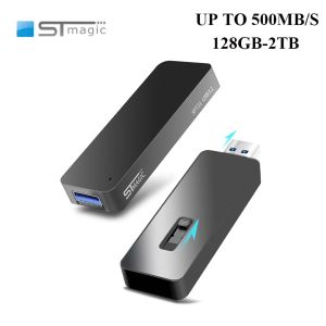 STMAGIC USB3.1ミニポータブルソリッドステートドライブ512GB 1TB 2TBメタル外部ハードドライブ256GB 128GBディスコDURO外部SSD