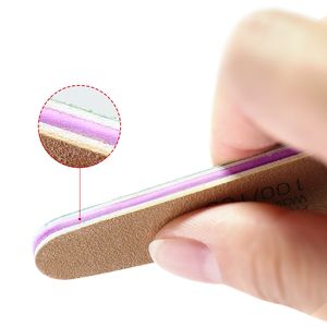 NAILCO 3pcs/Set Sponge Sand Strip Bar 100/180# Fine Round Surface Side Durable Use Many Times Nail Art Polishing Tool Manicure