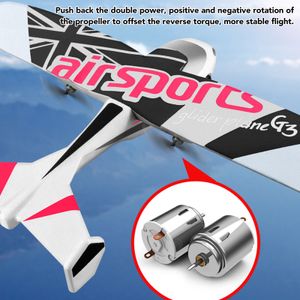 RC Airplane 2.4Ghz EPP Plastic Remote Control Aircraft Glider with LED Light for Beginner Adult Kids